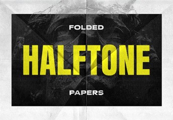 Folded Halftone Textures Collection