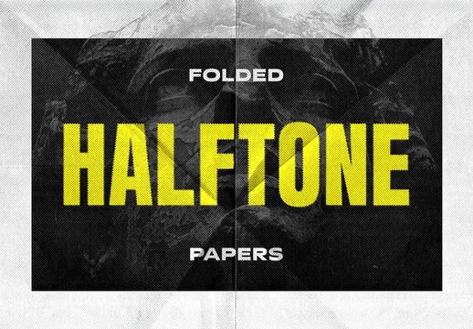Folded Halftone Textures Collection