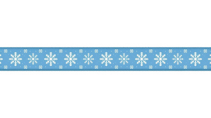 Christmas Decorative Ribbon Seamless Border
