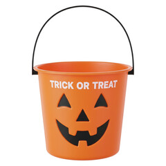 Halloween trick or treat pumpkin bucket
