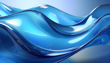 blueish macro minimalist holographic background smooth forms shapeless glass aspect ratio 2 1 banner website