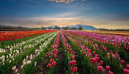 Fototapeta premium Field Of Tulips