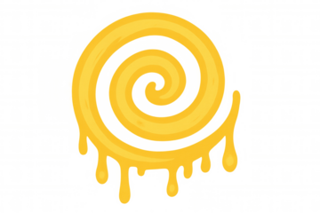 Golden honey flowing, swirling with sticky richness, cascading against clean transparent surface