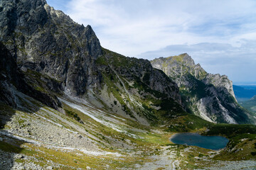 A beautiful pond in a Tatra valley - Zielony Staw Kaczy (Zelene Kacacie pleso).