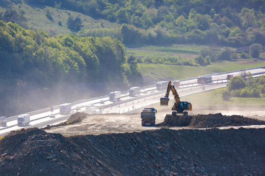 Autobahnbaustelle