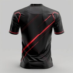 Soccer and eSports gaming T-shirt jersey template. Uniform mockup.