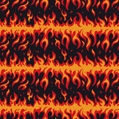Colorful flames pattern in digital design