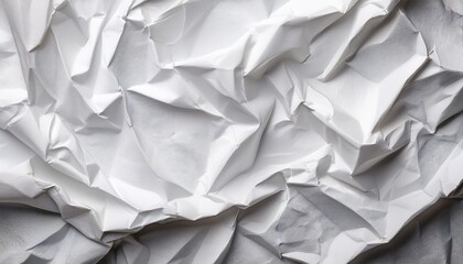Obraz premium Crumpled White Art Paper Background