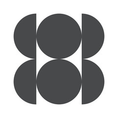 Circles creative geometric pattern representation