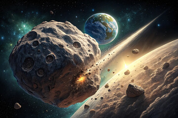 Approaching Earth in Space