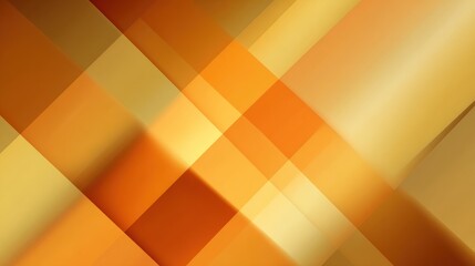 Abstract composition of overlapping angled planes in warm tones of yellow, orange, and brown, creating an interplay of light and shadow with blurred lines