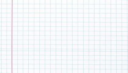 Close-up of crisp white checkered notebook paper texture ,  simple,  note