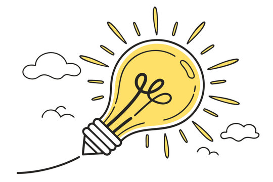 A Electric Balb vector illustration on white background