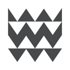 Black geometric shape minimal composition