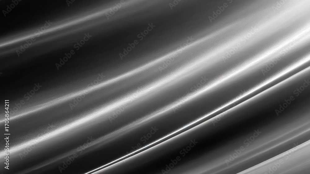 Poster abstract waves of black and white create a tranquil, fluid texture that evokes elegance and simplici