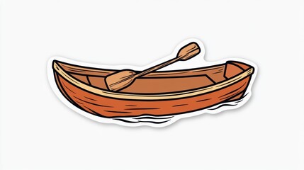 Cartoon rowboat illustration