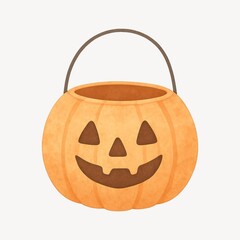 Halloween pumpkin candy bucket.