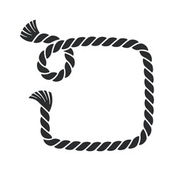 Nautical rope border frame design