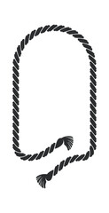Arched shape rope frame design