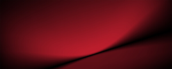 Abstract gradient podium background. Empty red 3D studio background. Clean scene for product presentation mockup template. eps 10