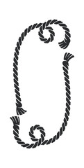 Creative rope frame with space