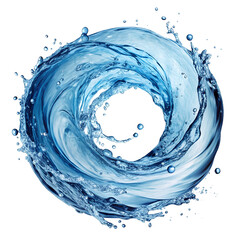 water splash isolated on white