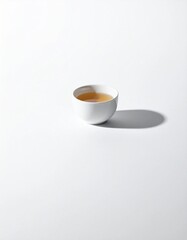 Gorgeous Handmade Porcelain Cup with Lavender Herbal Tea on [Color Name] Background, Wellness and Mindfulness Concept, Ample Copy Space