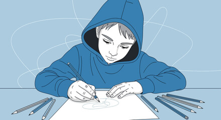 Creative Endeavor: A Young Person's Artistic Process and Expressive Talent