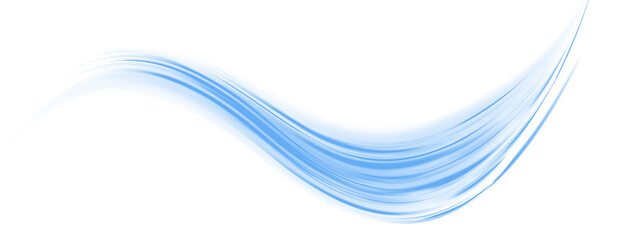 A vector swirl trail effect with glowing stripes that simulate fast movement. Bright lines curve and twist dynamically across the dark transparent background. Ideal for speed, racing. PNG