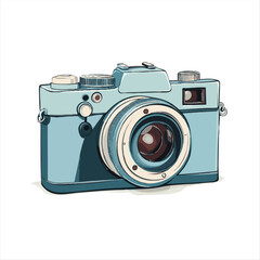 Retro camera illustration