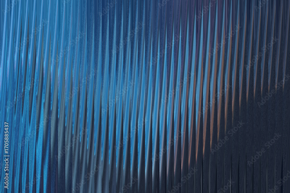 Poster a closeup view of a textured blue surface with vertical ribbed patterns and subtle light reflections