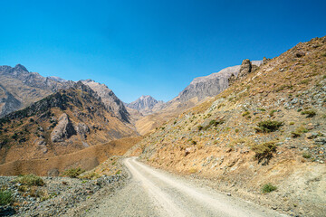 The scenic view of Reşko summit in the Sat (Cilo) mountains, Serpel and Horgedim plateau with its glaciers and glacier rivers in Hakkari, Turkey.