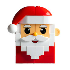Fototapeta premium Lego santa claus head