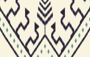 Ethnic abstract ikat art. Aztec ornament print. geometric ethnic pattern seamless  color oriental.  Design for background ,curtain, carpet, wallpaper, clothing, wrapping, Batik, vector illustration.