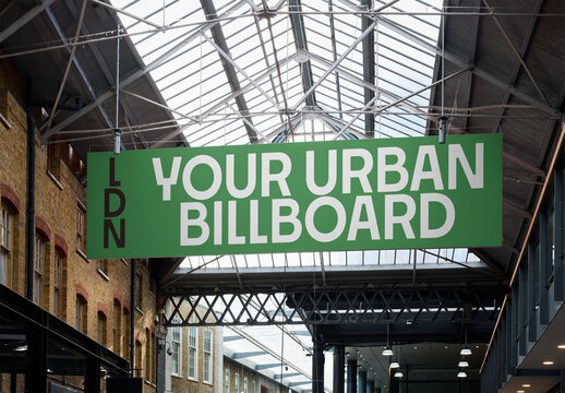 Billboard Mockup Design in Urban London Space