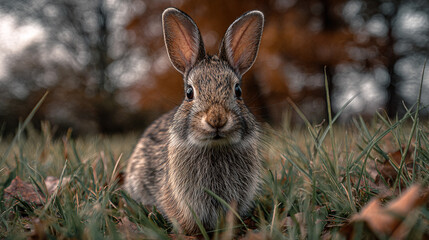 Rabbit on Grass
