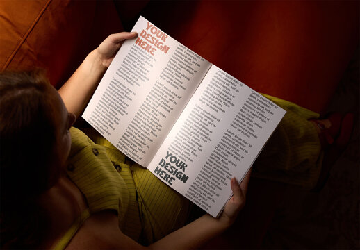 Open Book Mockup with two pages