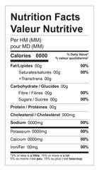 Editable Nutrition Facts Canada Bilingual English French Template 