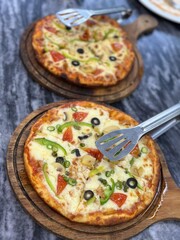 pizza on a plate