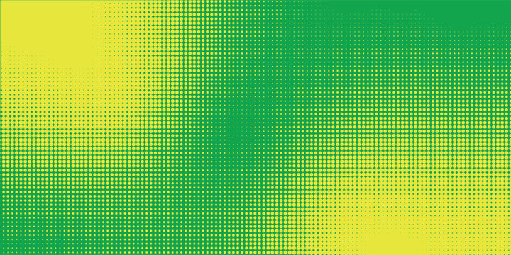 Modern dots halftone yellow green color pattern gradient texture background.Eps 10