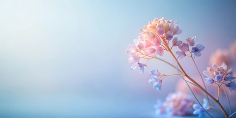 Delicate Pastel Blossoms in Soft Light, a Dreamy Floral Arrangement of Subtly Hues