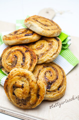 Schneckennudel Nu&szlig;schnecke Nu&szlig;st&uuml;ckle Nussgeb&auml;ck 