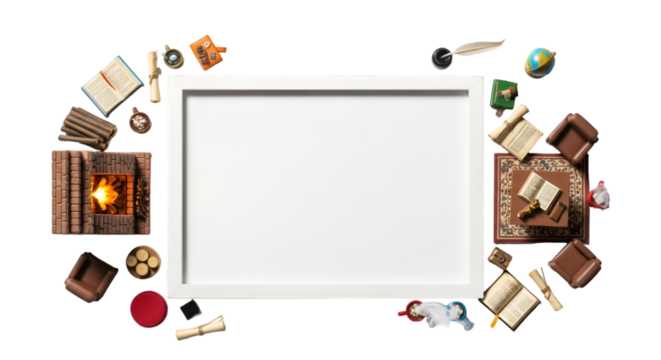 Cozy Reading Nook Setup, Home Interior, Book Lovers, Relaxation, White Space