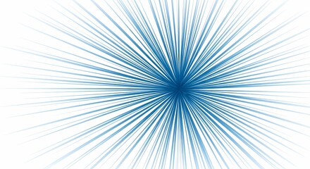 Blue Speed Lines Background, Radial Burst, Vector Light Effect