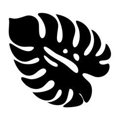 Monstera Leaf Vector Illustration for Tropical and Festive Design
