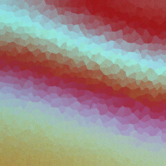 A vibrant and bright seamless mosaic with a geometric pattern of multicolored square and triangular shapes creates a cheerful rainbow backdrop