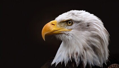 Obraz premium bald eagle on dark background