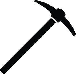 Pickaxe tool vector illustration scalable graphic for construction and mining projects