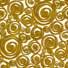 Abstract seamless pattern with  drawing in doodle style. Digital illustration.