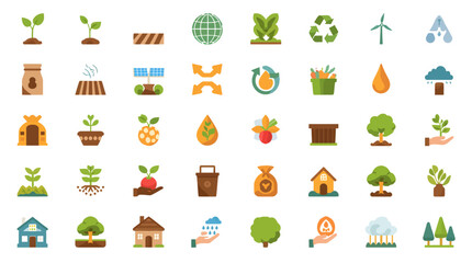 Fototapeta premium set of vector icons